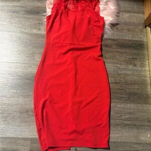 Chic Red Backless Dress